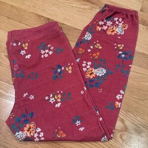 Sundry women’s red floral sweatpants, joggers, size 1, small, NWT